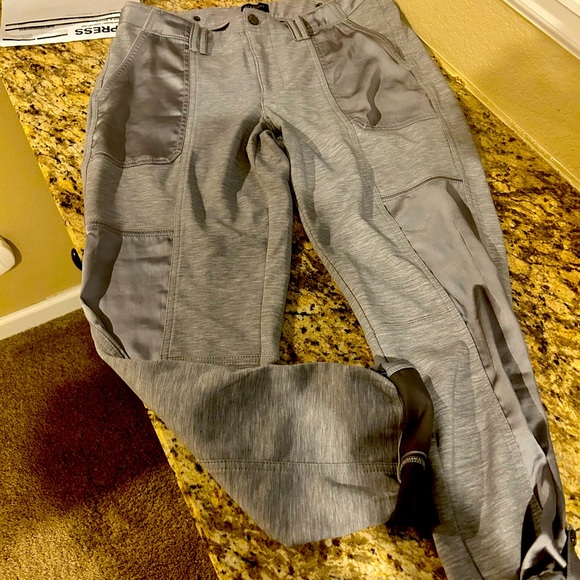 White House Black Market Pants - WHBM satin trim long pants Sz 10